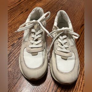 Madewell Cream and White Sneakers